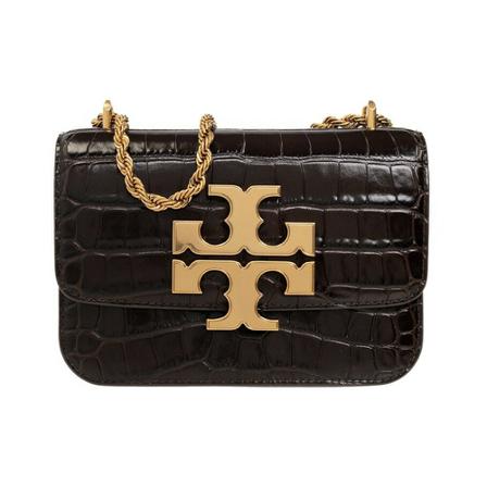 Tory Burch, ‘Eleonora Small’ shoulder bag Zwart, Dames, Maat:ONE Size,leer