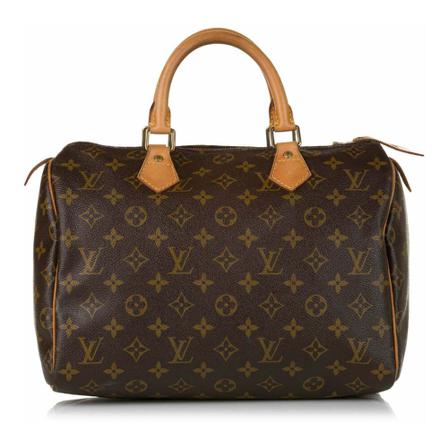 Louis Vuitton Vintage Pre-owned Speedy 30 Monogram HandTas , Bruin , Dames , Maat: ONE Size Vintage Tassen