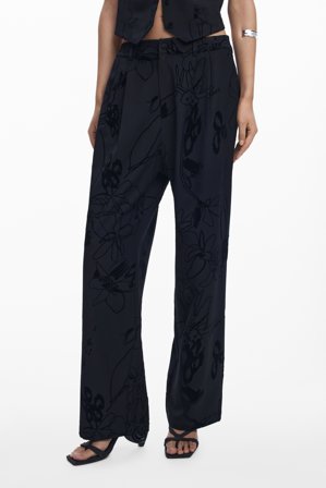 Desigual Pantalone Donna Nero