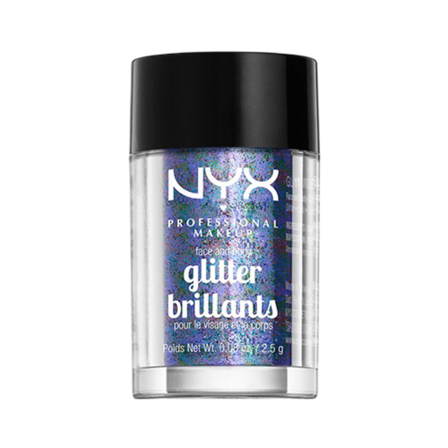 NYX Professional Makeup Face & Body Glitter Puder Dam Lila 2,5 G