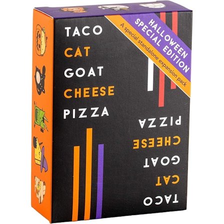 Taco Cat Goat Cheese Pizza – Halloween-utgave – Halloween-selskapsspill – Halloween-selskapsgaver, Halloween-skolefestpremie, Knask eller knep-gave