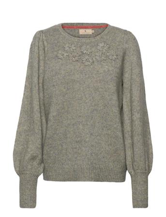 B. Copenhagen Pullover-Knit Heavy Pullover Grå Brandtex