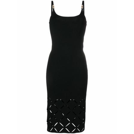 Versace Midi Klänning svart, Dam, Dam, Storlek: M