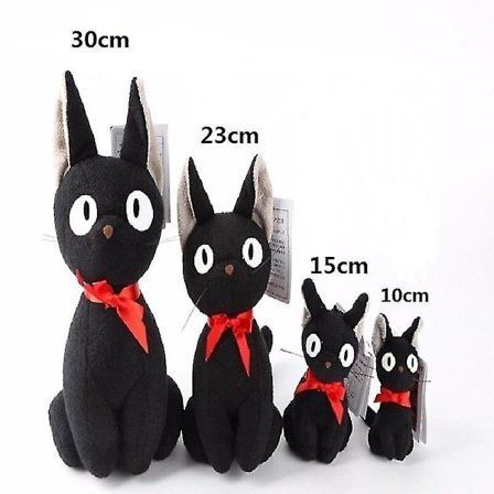 Stor Studio Ghibli Hayao Miyazaki Plyschdocka Leksak - Svart Katt Kiki Plyschdjur Leksak För Barn -