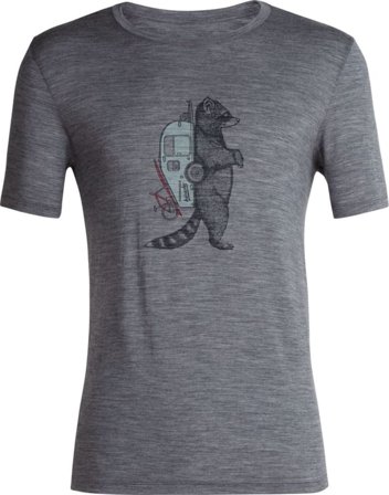 Icebreaker Men's Tech Lite II Short Sleeve Tee Waschbar Wandering Men short-sleeved sweaters Grey XXL