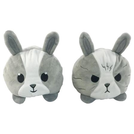 Vändbar Plushie Kanin Fylld Plyschdjur Vändbar Humör Till