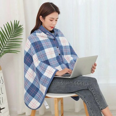 Filt rutig sofffilt-mjuk och skön tjock 80x130cm -lättskött, B (ingen elektrisk filt)