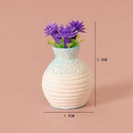 Dockhus Miniatyr plastsimuleringsvas 9 9