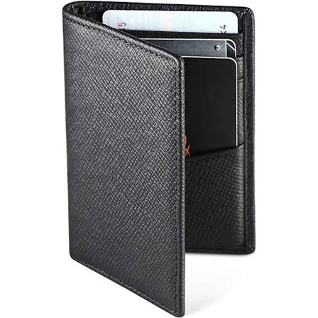 Kredittkortholder, RFID-blokkering, Bifold-lommebok for menn, ekte