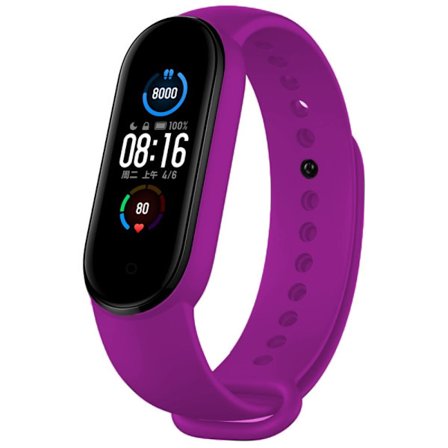 Silikoniranneke Xiaomi Mi Band 5/6 Lila