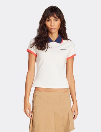 adidas Originals Short Polo - White - M