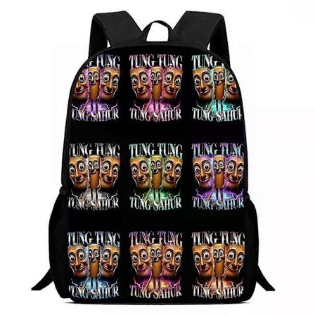 Skolväska Tralalero Tralala Ryggsäck Tungtung Sahur Brainrot Barn Skolväskor Barn Utomhus Sport Ryggsäck Rese Anime Ryggsäck Gåva 16