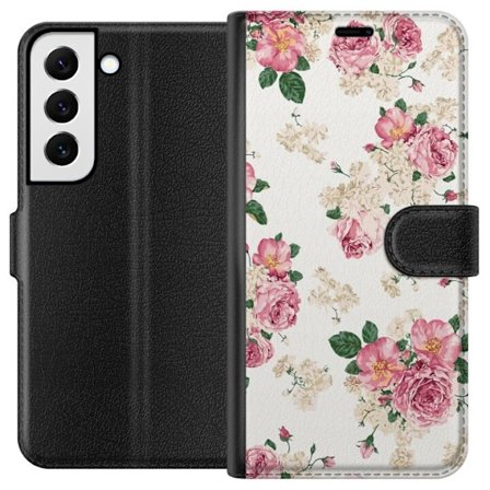 Kompatibel Tegnebogsetui til Samsung Samsung Galaxy S22 5G Retro Blomster