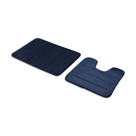 Kylpyhuoneen lattiamatto NAVY BLUE