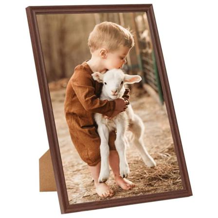 Vidaxl Fotoramar 5 St För Vägg Eller Bord Brun 59,4x84 Cm Mdf Brun