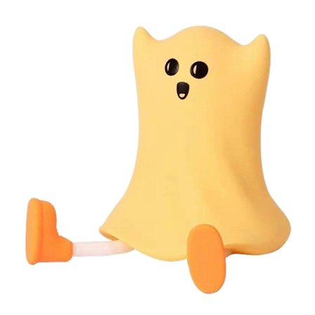 Halloween Spøgelse Græskar Tryk Lampe, Sød Silikone Natlampe med Berøringssensor til Børn & Boligindretning