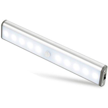 Enkel Installasjon, Automatisk Nattlampe med Sensor, Trådløs Bevegelsessensorlampe, Perfekt For Garderober Og Skap, Omgivelseslyssensor Sikrer