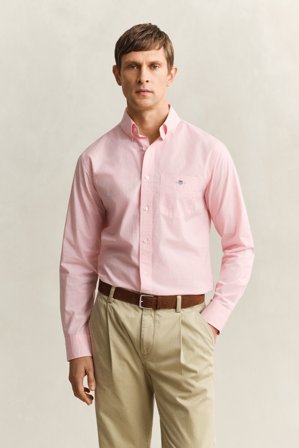 GANT Herren Gingham Classic Popeline Hemd (XXL) Rosa