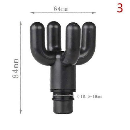 Universellt Fascia Gun Ersättningsmassagepistolhuvud Silikon Massagehuvud Set Hälsa Massagepistol Muskel Kropp Avslappning Fascia