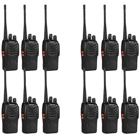 12-pakning Oppladbare Walkie Talkies for Teamkommunikasjon Lang Rekkevidde - Perfekt
