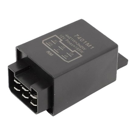12V 21W 6-Pin Blinkrelé Traktor Blinklysrelé 335200160 54229002 for Traktor Veteranbil Lastebil