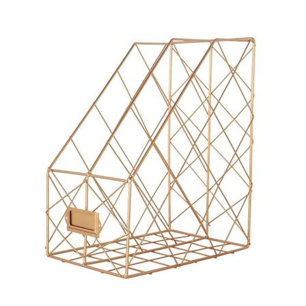 Magasinholder med 2 spor, magasinholder med etikettspor, filorganisator, metallfilholder