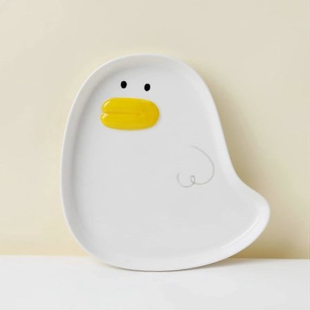 Søt Anime And Tallerken, Keramisk Håndglasert, Perfekt for Desserter, Salater, Frukt, Biffer, Pasta, Porselen Frokosttallerken, Beste Gave 21 cm