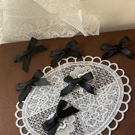 Hårspenner med sløyfe, hårnål SVART