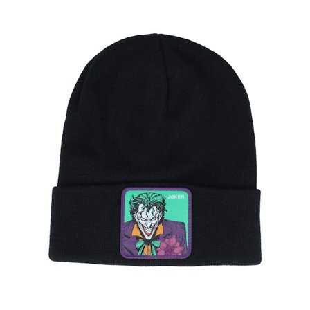 Capslab - Schwarz cuff Mütze - Dc Comics Joker Beanie Black Cuff @ Hatstore