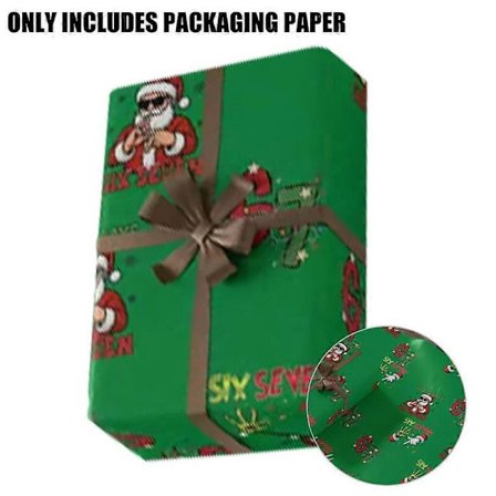 67 Meme Julklappspapper Barn Rolig Sex Sju Omslagspapper Unikt