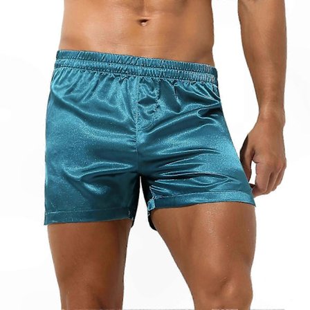 Miesten satiinisilkki yöshortsit alusvaatteet oloasu pyjamashortsit