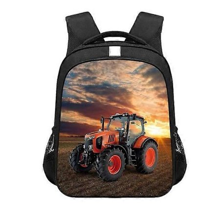 Leg med traktorprint rygsæk teenager drenge piger skoletasker tegneserie traktor skoletaske mode daypack rygsække rygsække