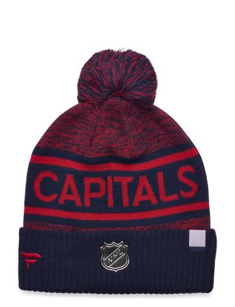 Authentic Pro Rink Heathered Cuffed Pom Knit Navy Fanatics