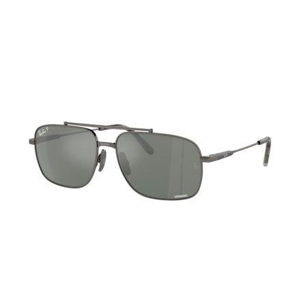 Ray-Ban Michael Titanium - Solglasögon - Gråa - RB8096 165/GK 5915