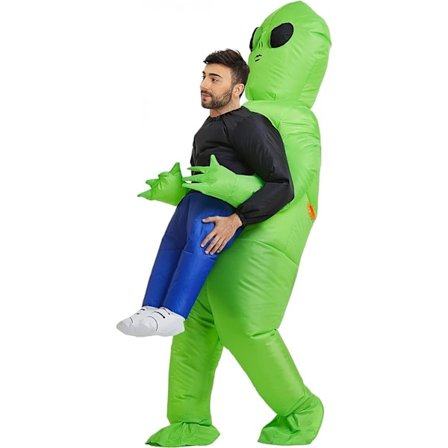 /EA/Puhallettava Alien-asu aikuisille, Puhallettava asu aikuisille, Puhallettavat Halloween-asut miehille aikuisille 150-190cm