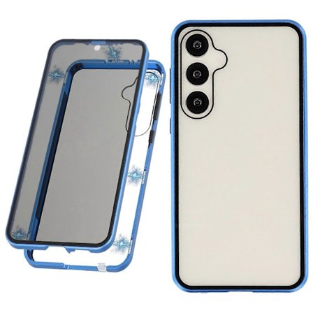 Til Samsung Galaxy S25+/S24+ Cover med Skærmbeskytter Hærdet Glas Metal Telefon Cover Magnetisk