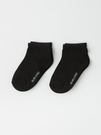 Polarn O. Pyret - 2-pack low-cut socks - 25|27 - Childrenswear - black