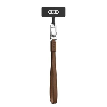 Audi Crossbody läder universal nyckelband 28cm x 10mm - Brun
