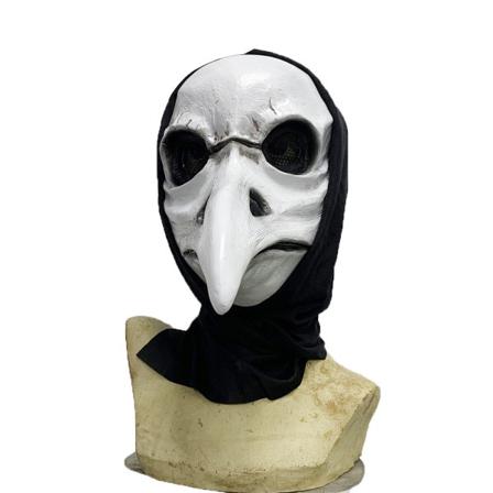 1-pack Plague Doctor Bird Mask, Halloweenfest (grå)