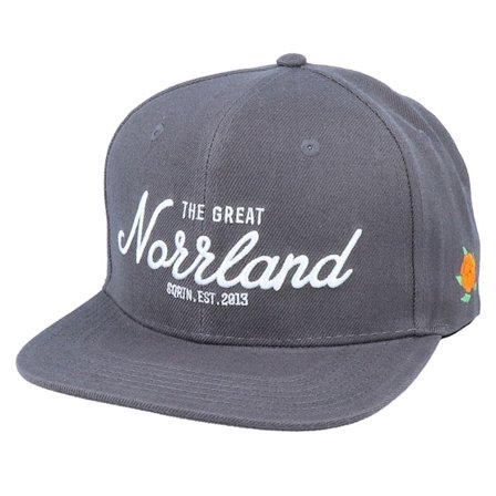 SQRTN - Harmaa snapback Lippis - Great Norrland Cap Charcoal Snapback @ Hatstore
