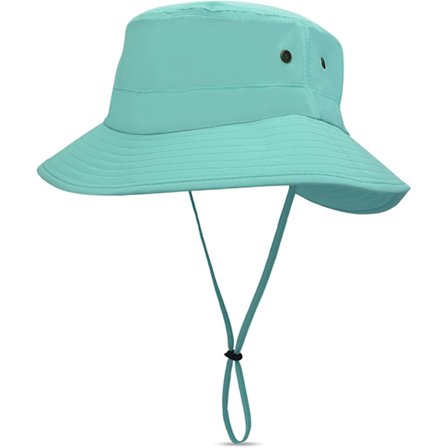 Dame Foldbar Solhat UPF 50+ Anti-UV Ferie Bjergbestigning Udendørs Vandafvisende Rejsehat Dame Solhat (Blå)