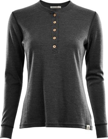 Aclima WarmWool Granddad Shirt Woman Women base layer tops Grey M