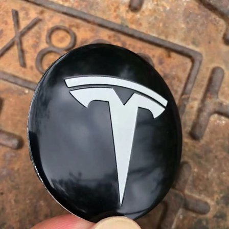 4 st Bil Hjulcentrum Nav Kapslar Skydd Dekaler för Tesla Model 3 Y S X