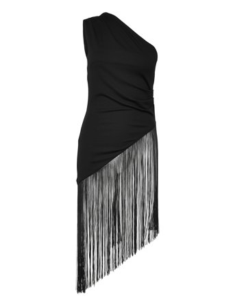 Gina Tricot Fringe Top - Black - S