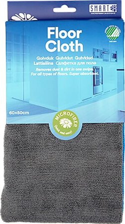 SMARTMICROFIBER GULVKLUT 60X50 AV MICROFIBERFOR GULV OG ANDRE OVERFLATER