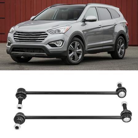 2 stk. Forreste Stabilisatorstangforbindelse Venstre / Højre K750204 Udskiftning til Kia Sorento Sway 2011‐2014