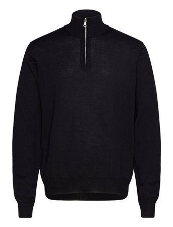 Oscar Jacobson Marlon Half Zip - Navy - XXL