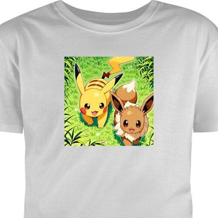 Barn T-shirt Monsterfigur inspirerad av Pokémon anime style