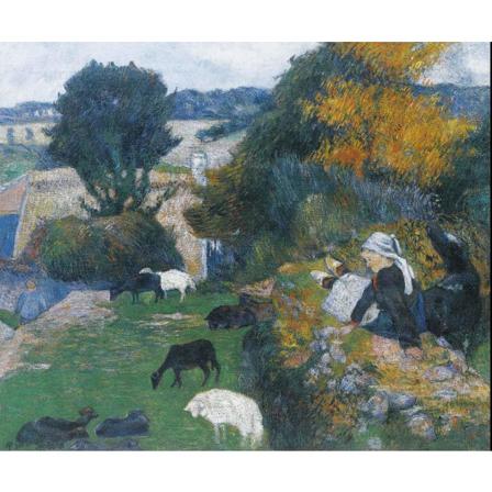 La Bergère Bretonne, 1886, Paul Gauguin Brun