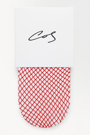 COS Women's The Fishnet Tights in Red